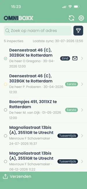 Omniboxx Inspectie App 3.0 screenshot 1