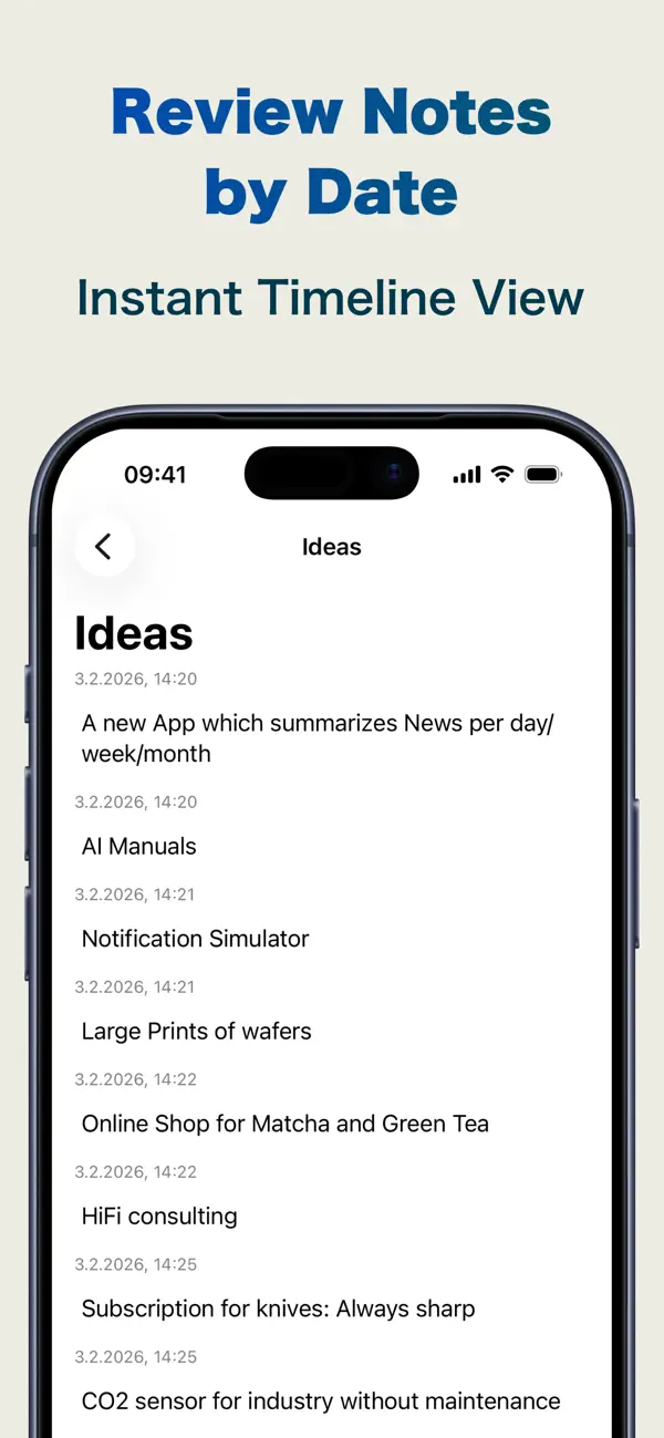Screenshot #2 pour Chronote: Timestamp Notes