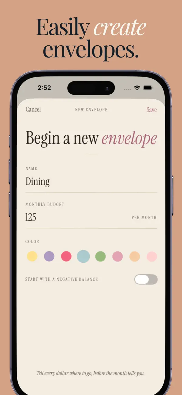 Screenshot #2 pour Envy: Envelope Budget Planner