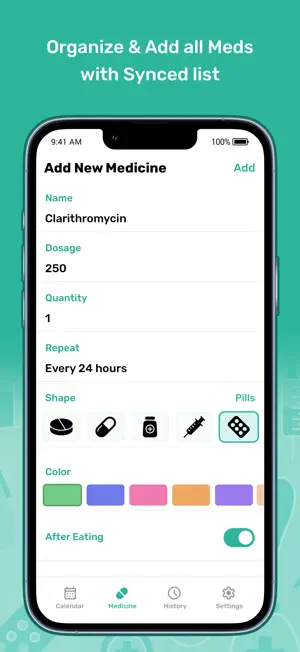 Pill Reminder ◐ screenshot 2