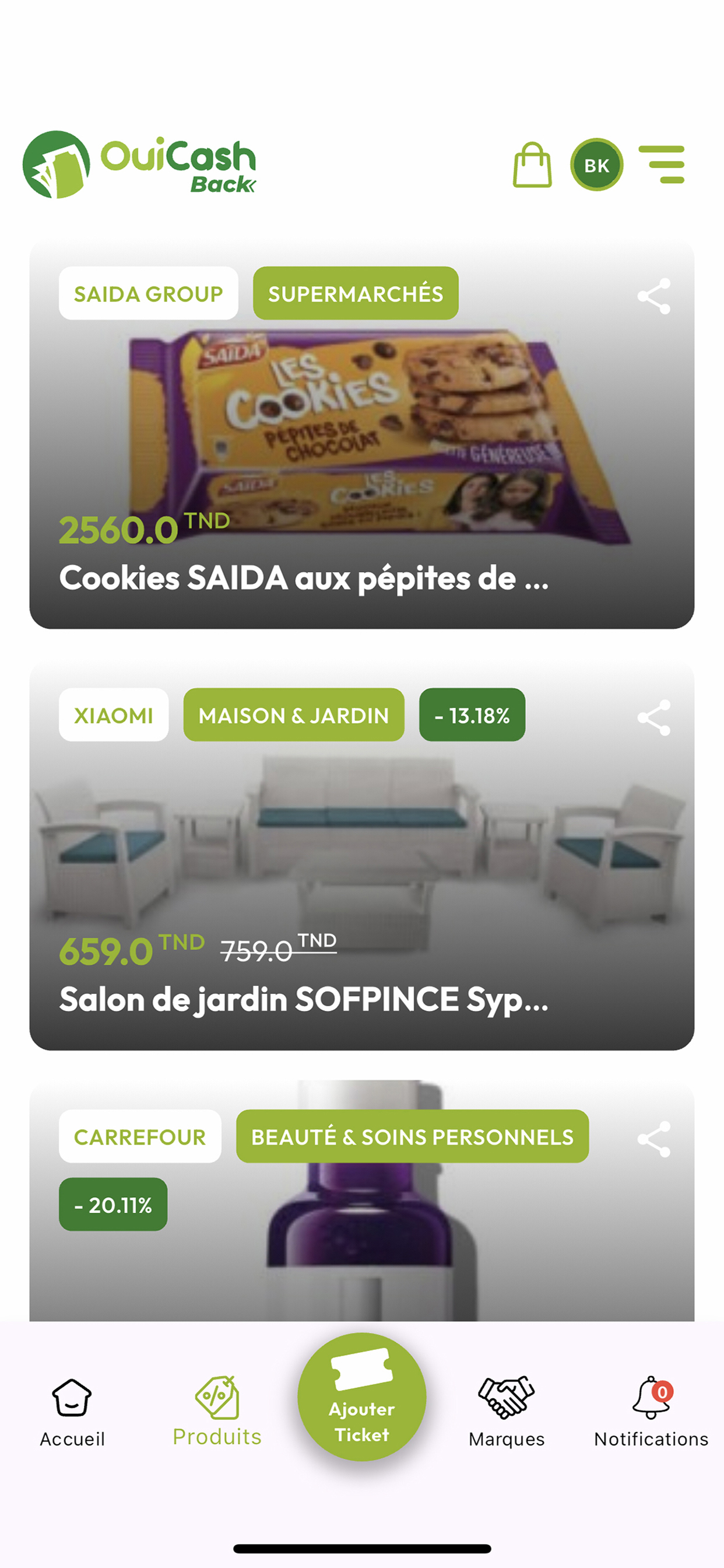 OuiCashBack App screenshot 4