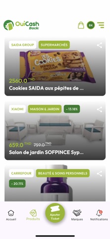OuiCashBack App screenshot