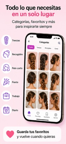 Peinados: Tutoriales & Vídeos Screenshot 6 of 6