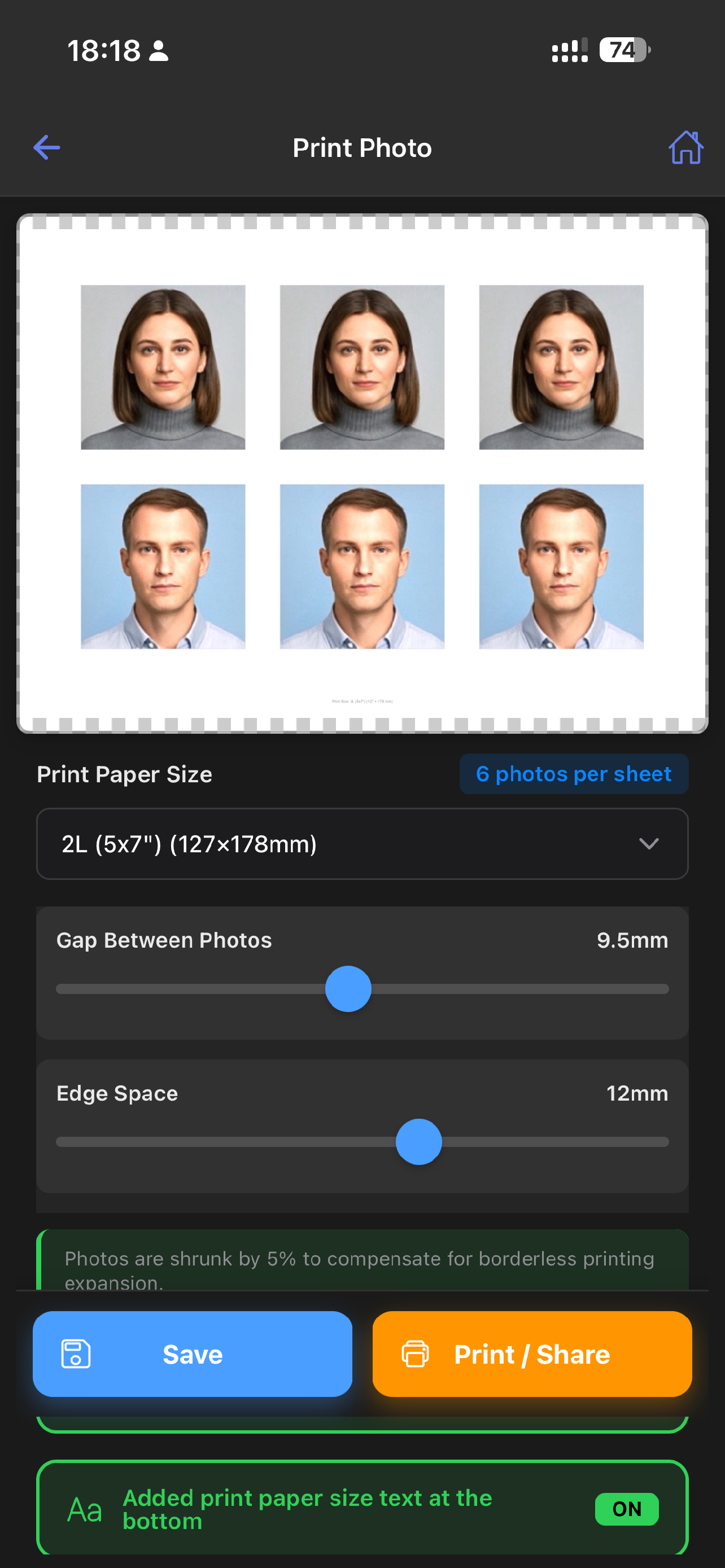 Passport & ID Photo Print
