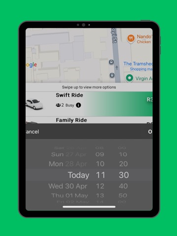 Alladeen ride - Request a ride iPad screenshot