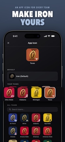 Iron: Football Stats iPhone screenshot