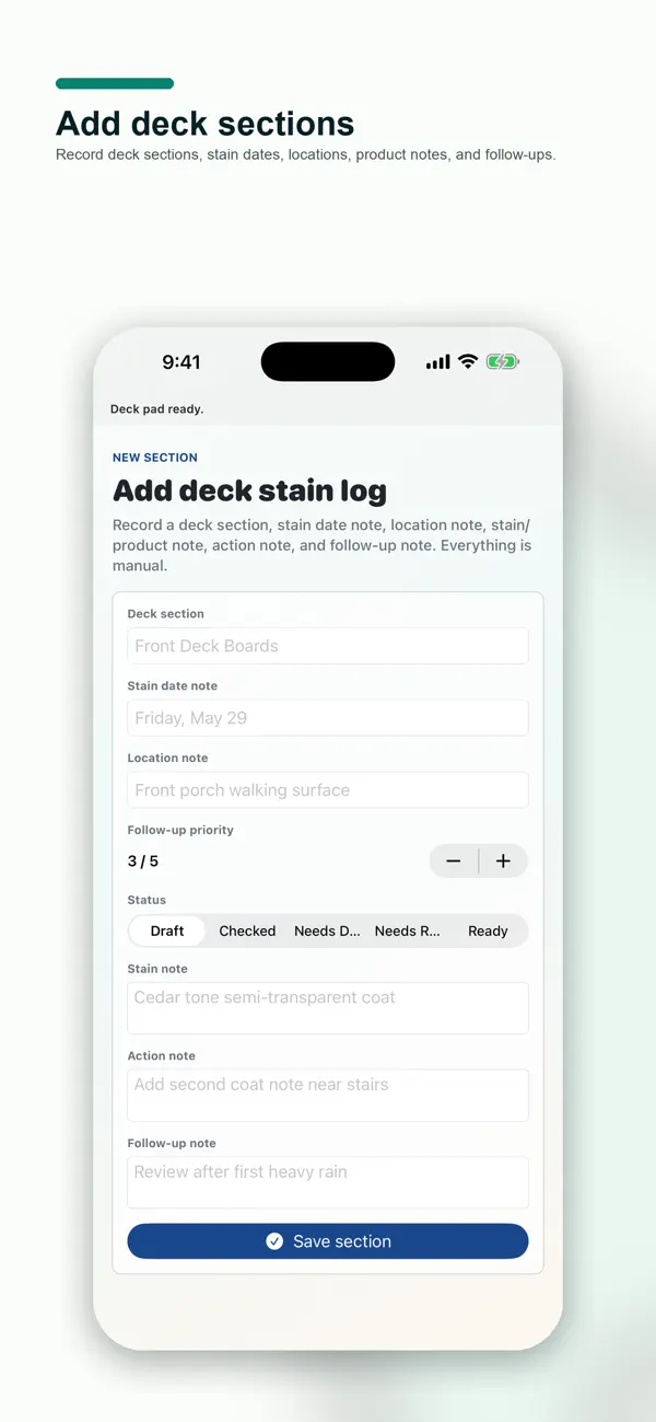 Screenshot #2 pour Deck Stain Log Pad