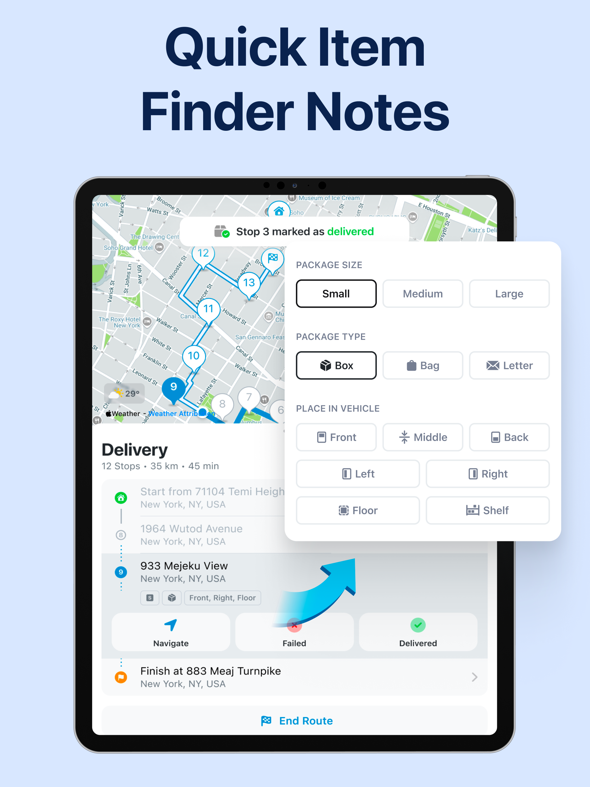 enRoute Delivery Route Planner