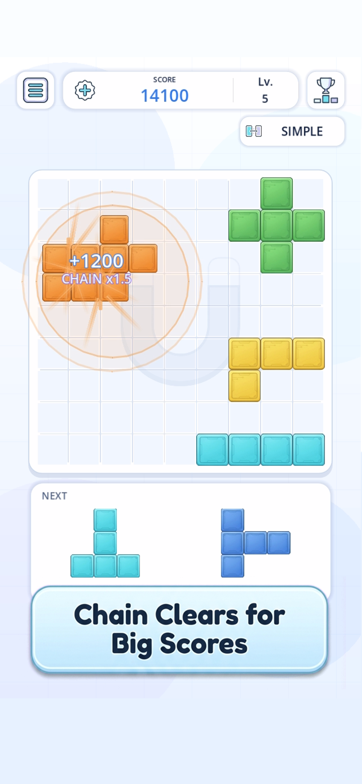 Mag Blocks Puzzle Game