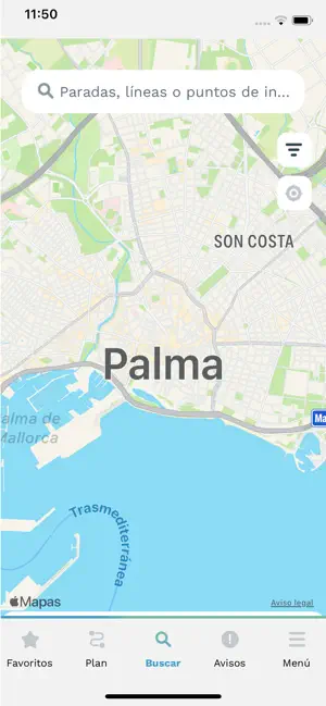 EMT Palma App iPhone screenshot 2