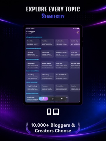 AI Blog Writer & SEO Helper iPad screenshot