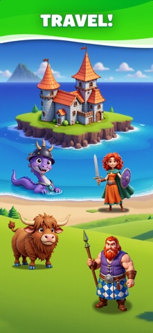 Merge Travel: Build Dream Town iPhone screenshot