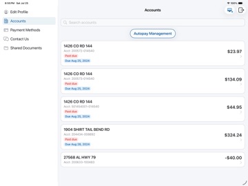 Canton Municipal Utilities iPad screenshot