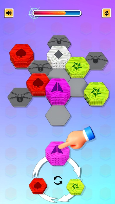 Wood Hexagone Merge Puzzle Screenshot