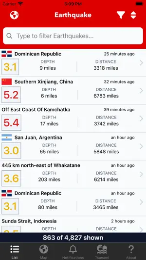Earthquake: Alerts & Map screenshot 1
