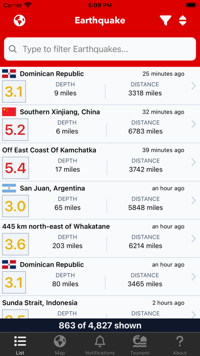 Screenshot #1 pour Earthquake: Alerts & Map