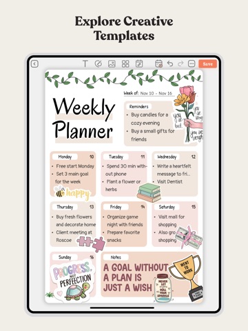 Daily Planner & To Do List iPad screenshot