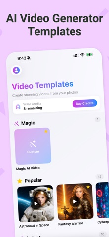 DreamPix - AI Video Generator iPhone screenshot