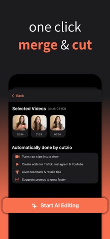 cutzio AI Viral Video Editor screenshot