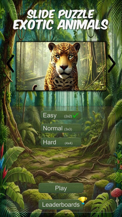 Slide Puzzle Exotic Animals