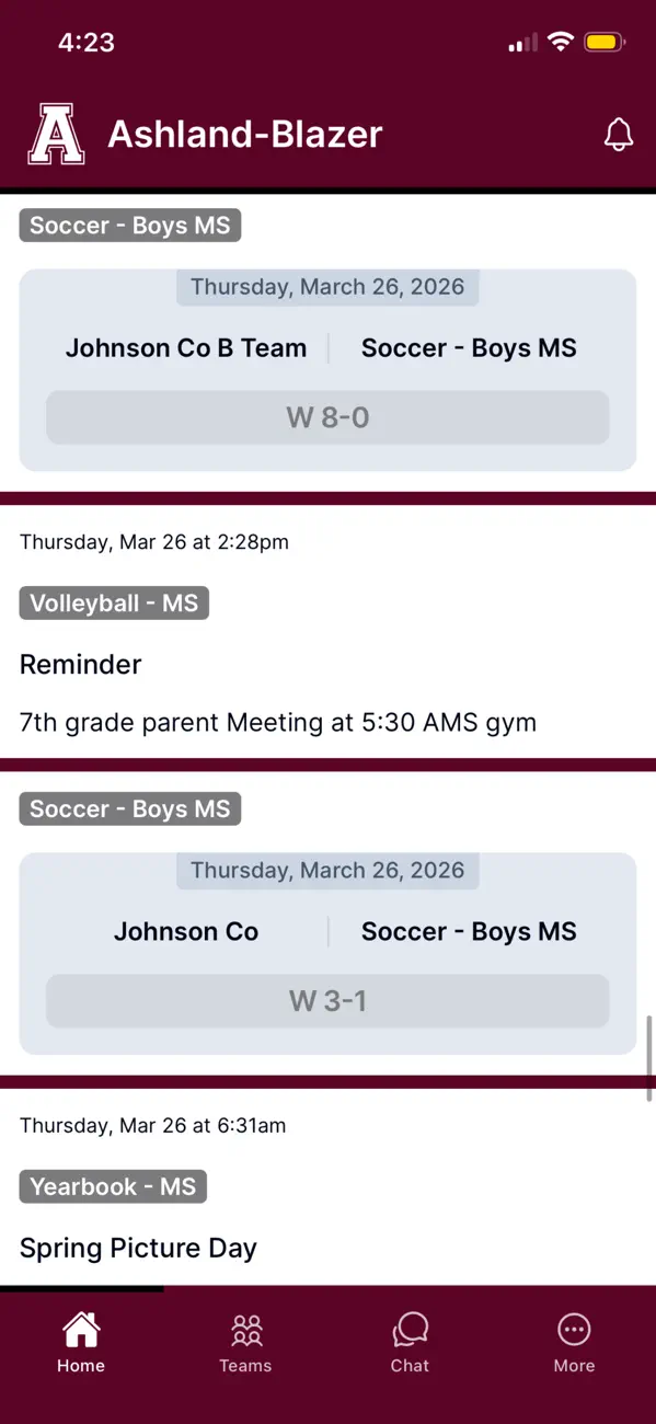 Screenshot #1 pour Ashland Athletics & Activities