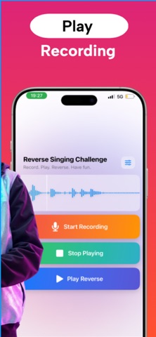 Reverse Audio - Singing iPhone screenshot