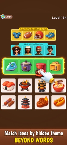 Word Association Match Puzzle iPhone screenshot