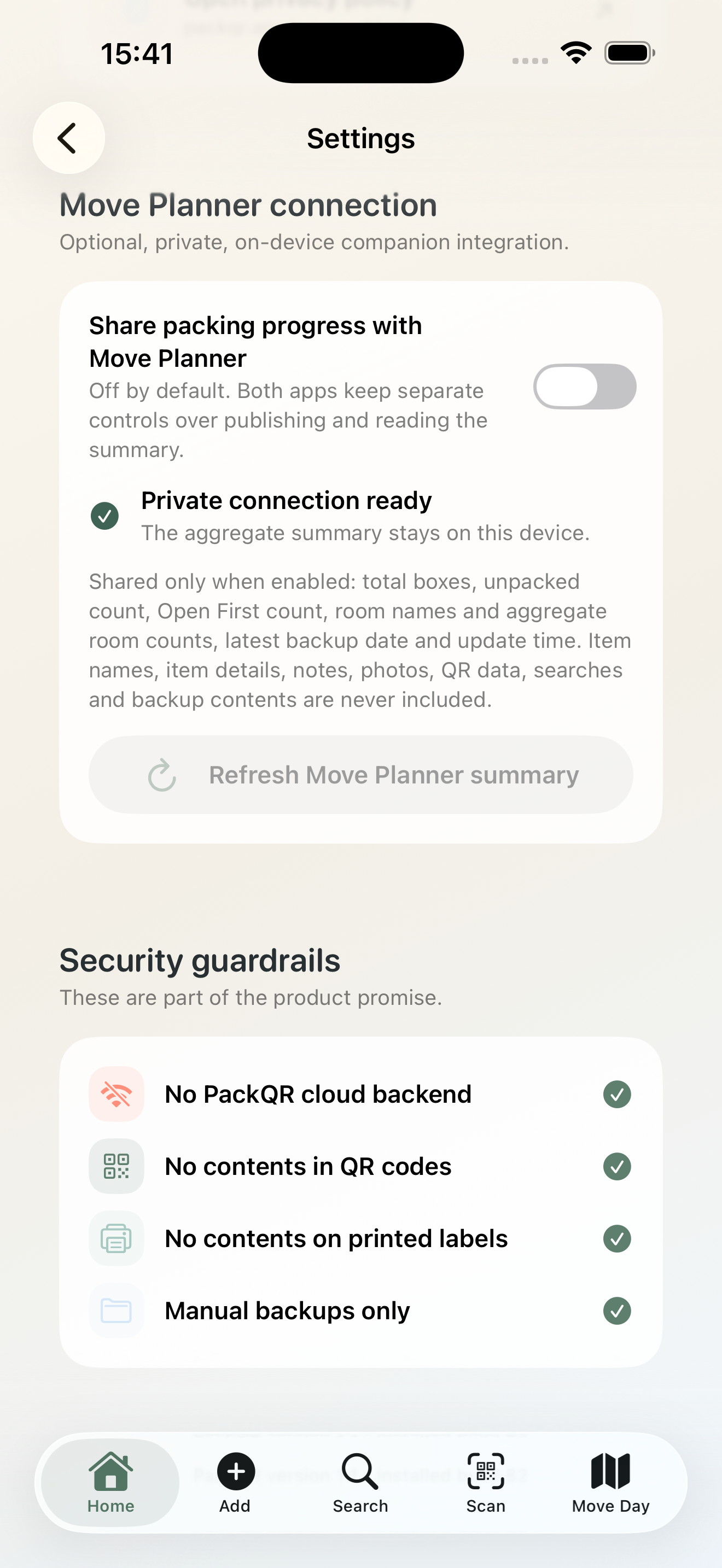 PackQR: House Move Box Scanner screenshot 9