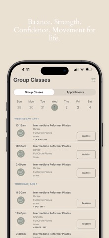 Full Circle Pilates screenshot