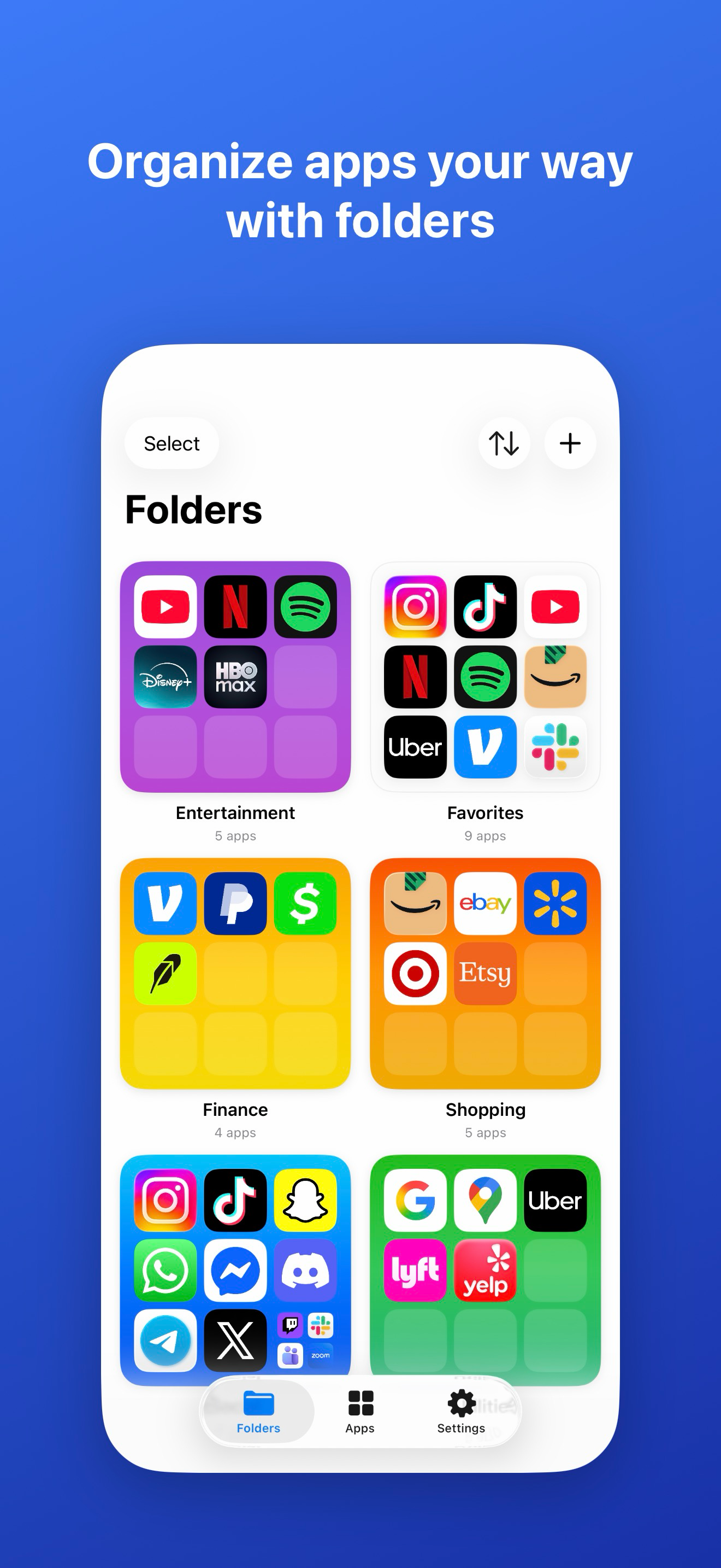 MiniFolder App Folder Launcher screenshot 3