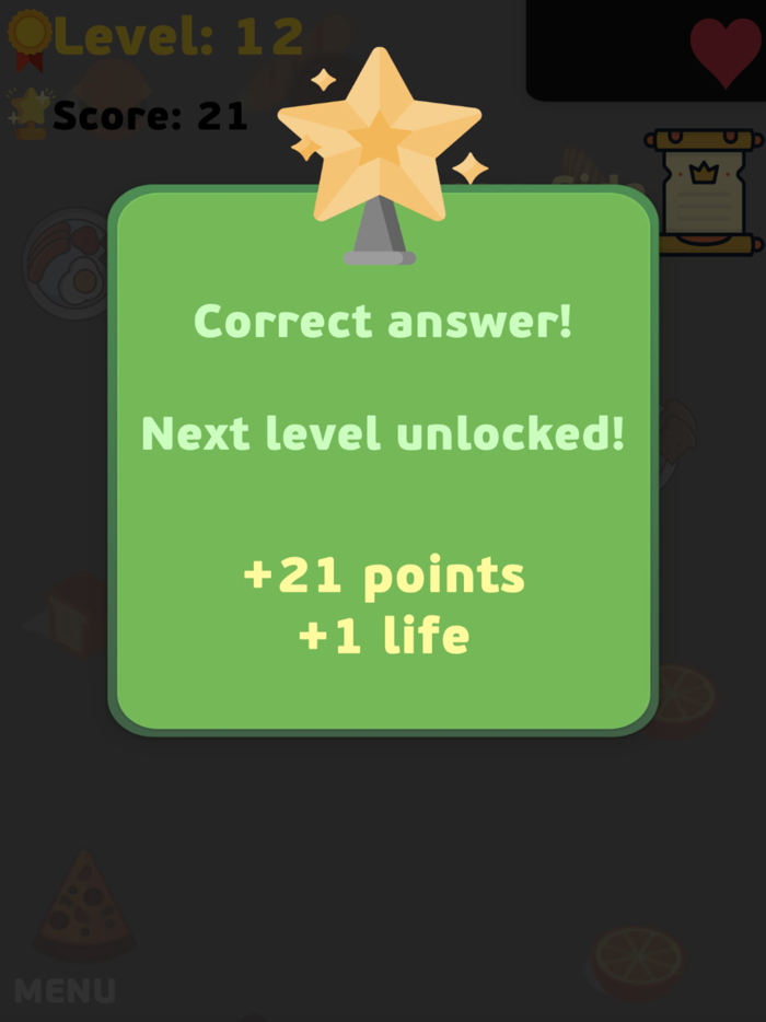 Food Quiz - Cooking Challenge