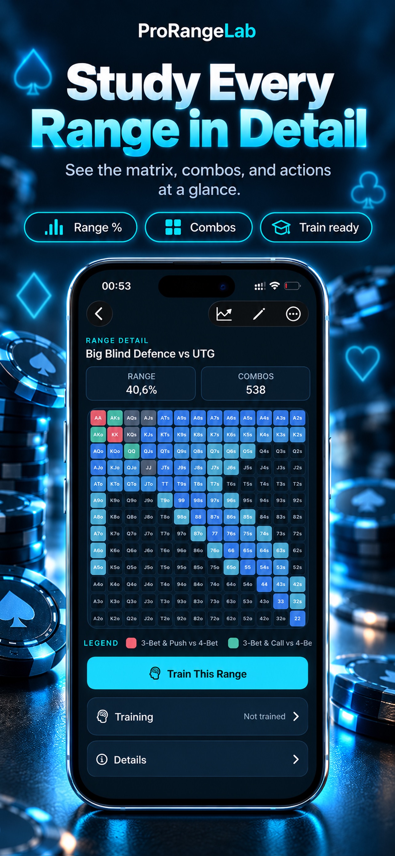 Screenshot 2 of ProRangeLab: Poker Ranges