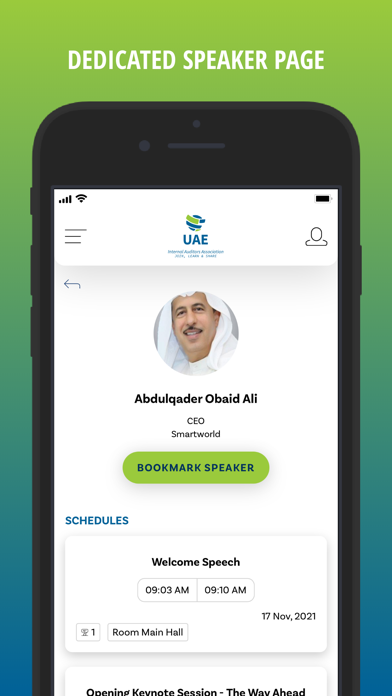 UAE IAA Events Screenshot