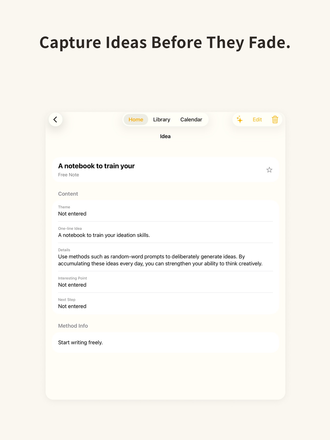 Screenshot 9 of Hirame: Idea Trainer
