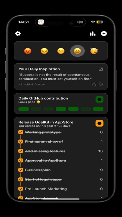 GoalKit - Reach your Goals Screenshot