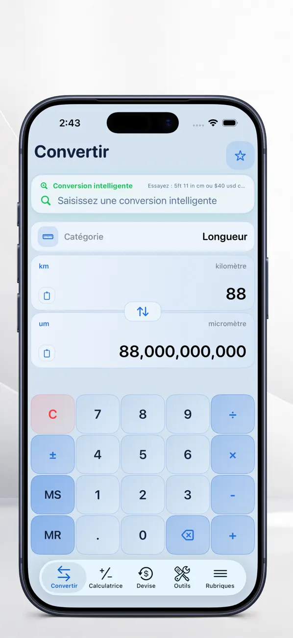 Screenshot #1 pour Converter Pro – Conv. unités