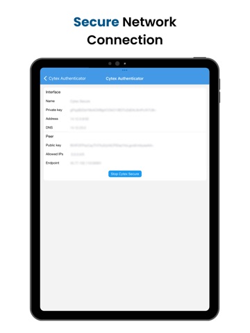 Cytex Authenticator iPad screenshot
