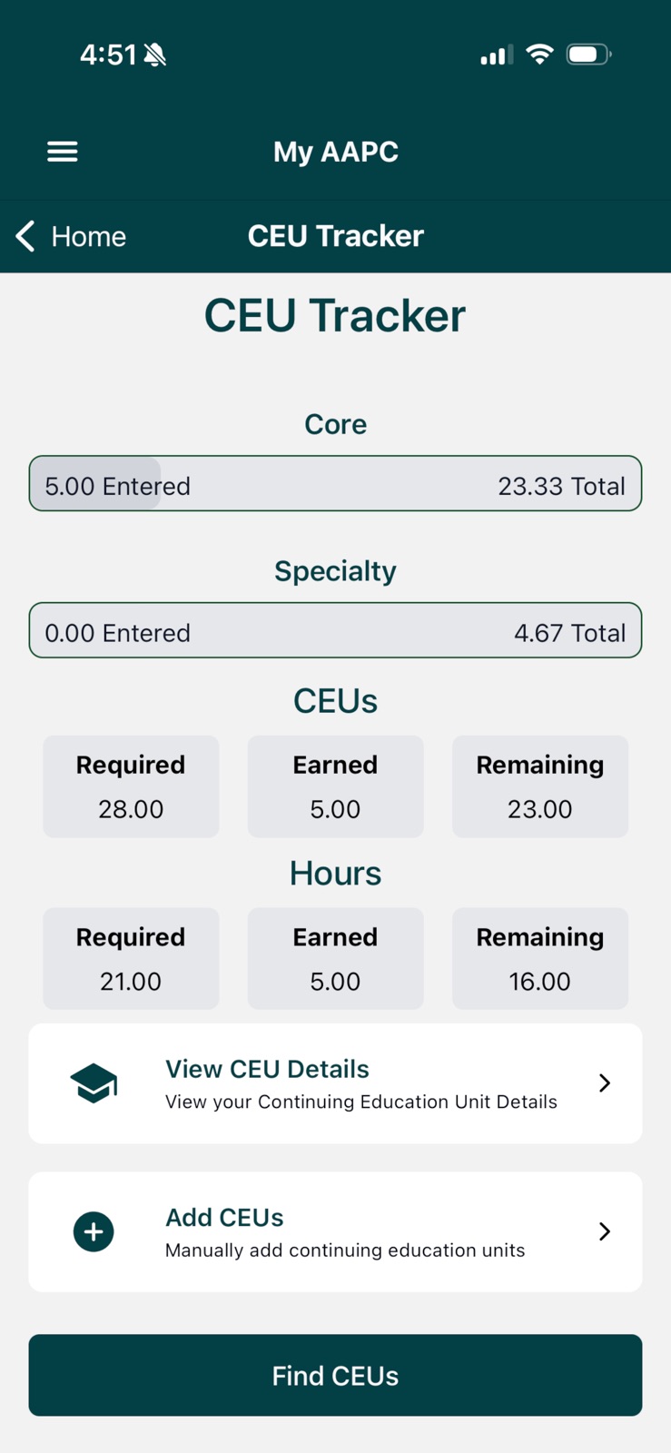 My AAPC iphone screenshot 2
