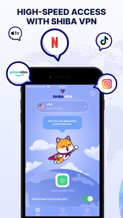 Shiba VPN Screenshot