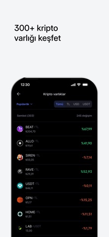 Midas Kripto: Bitcoin Al Sat iPhone screenshot