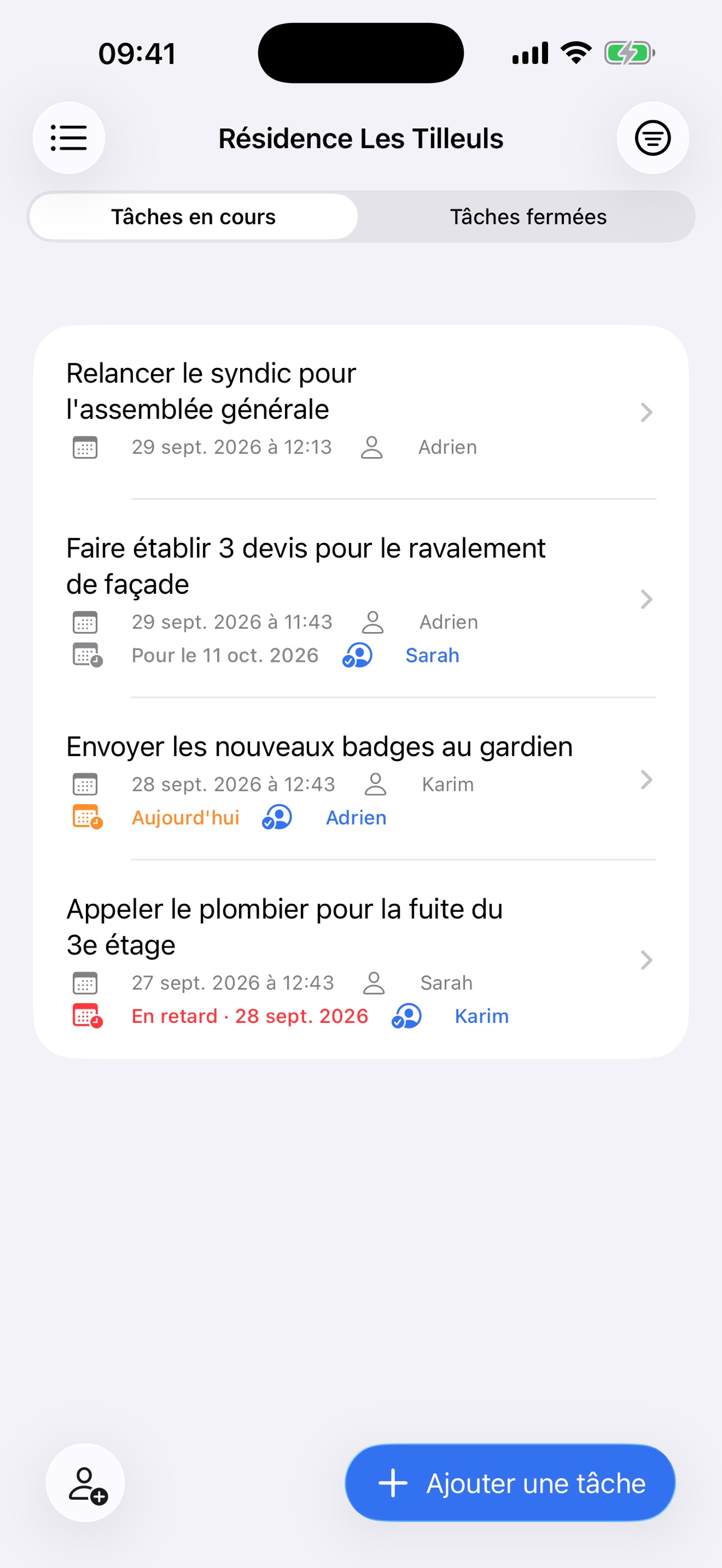Screenshot 1 of Tâches