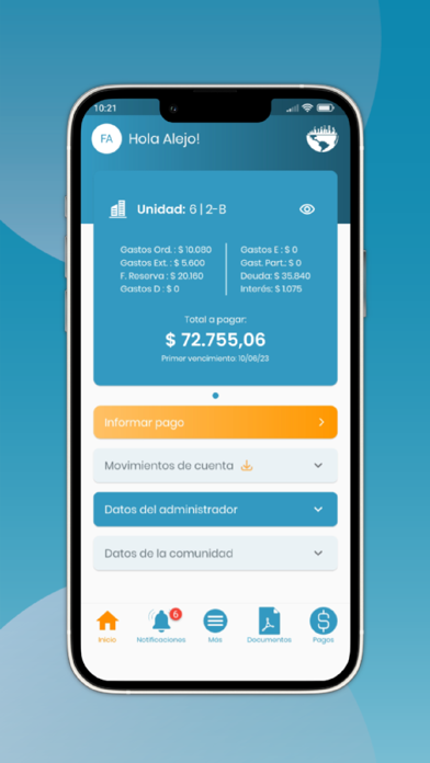 AdminProp Vecinos iPhone screenshot 1