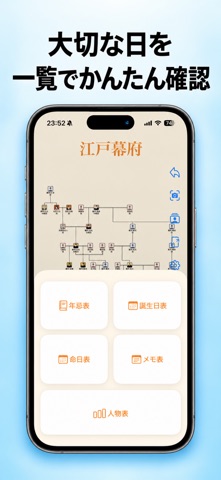 らくらく家系図 - ファミリーツリー のスクリーンショット