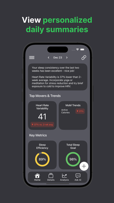 Tunum: Personal Health AI Screenshot