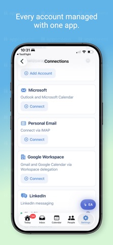 EA.AI: AI executive assistant iPhone screenshot