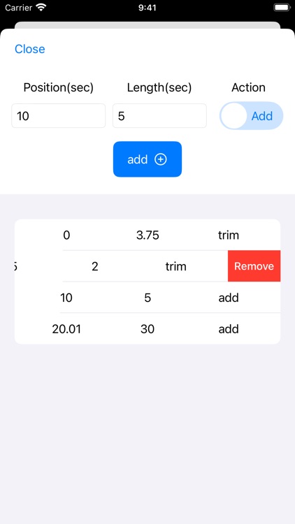 Video Trimmer - with seconds
