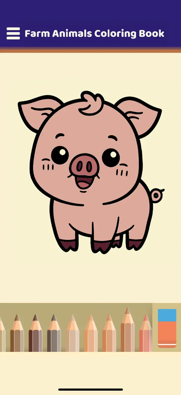 Screenshot #3 pour Farm Animals Coloring Book