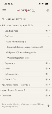 SHrimp - AI Task Manager Screenshot 4 of 6