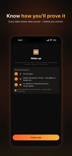 Proof: AI Habit Tracker screenshot 2