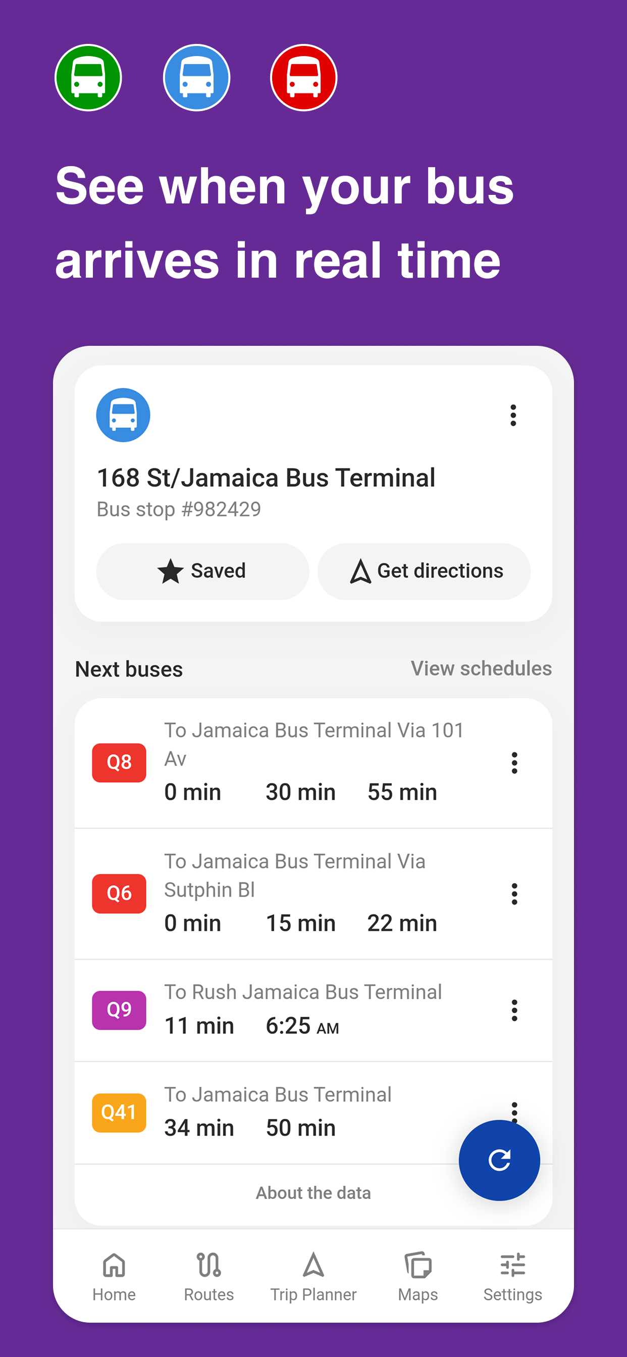 NYC MTA Bus Time Subway Train